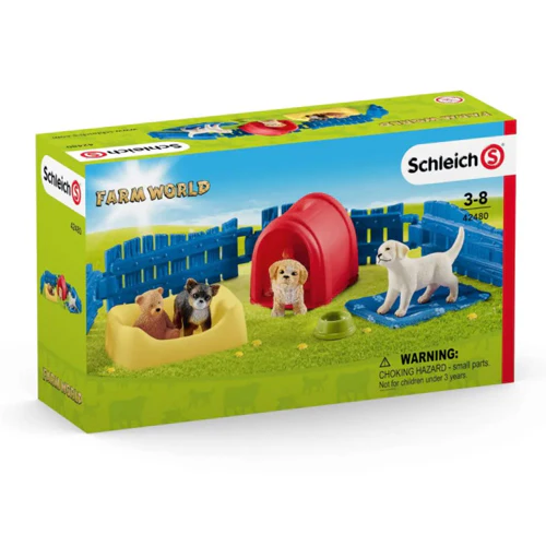 Schleich Farm World Puppy Pen 42480