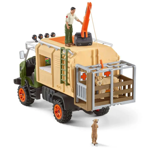 Schleich Wild Life Animal Rescue Large Truck 42475 - Image 3