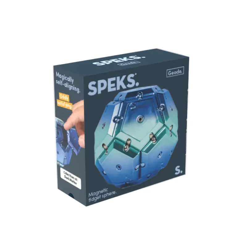 Speks - Geode Chrome Magnetic Fidget Sphere - Image 3