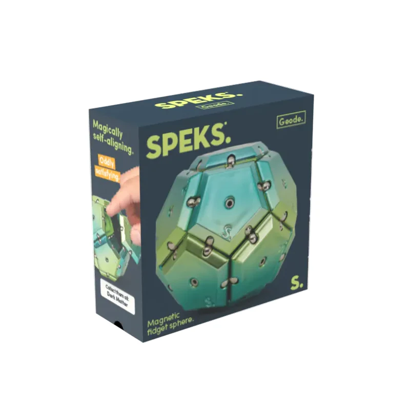 Speks - Geode Chrome Magnetic Fidget Sphere - Image 4