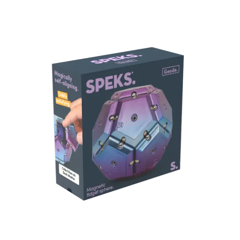 Speks - Geode Chrome Magnetic Fidget Sphere - Image 5