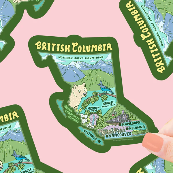 Turtle's Soup British Columbia Canada Vinyl Sticker