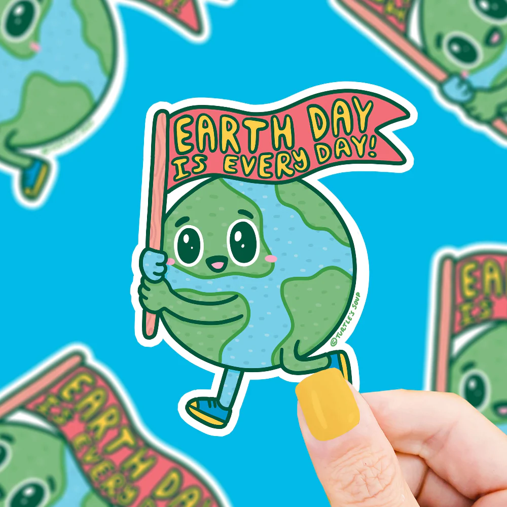 Turtle's Soup Earth Day Everyday Sticker
