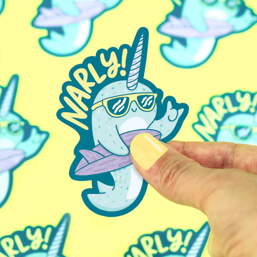 Turtle's Soup Narly Vinyl Sticker