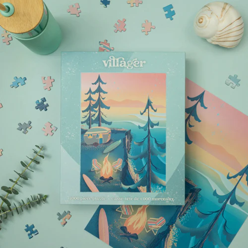 Villager Puzzles Coastal Camping 1000 Piece Puzzle - Image 3
