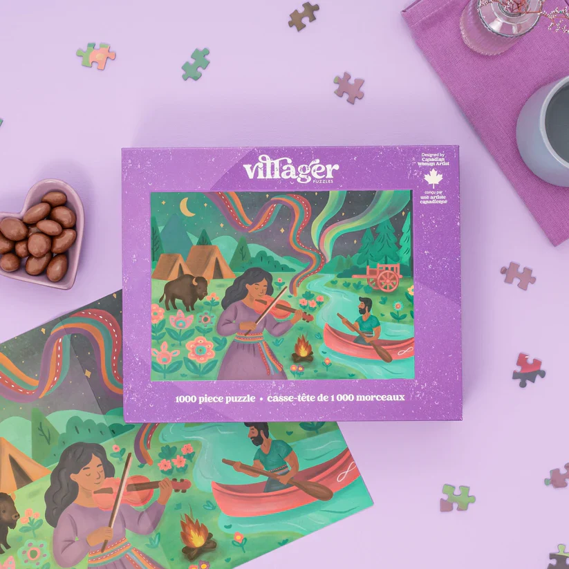 Villager Puzzles Dancing Sky 1000 Piece Puzzle - Image 3