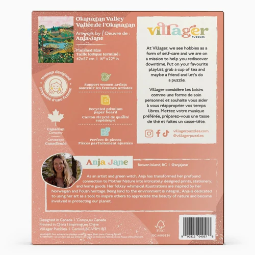 Villager Puzzles Okanagan Valley 500 Piece Puzzle - Image 3
